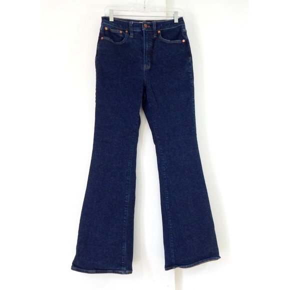 MADEWELL jeans the perfect vintage flare wrenford wash dark blue high rise 28 - Picture 4 of 11